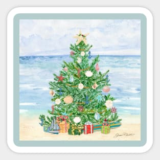 Coastal Christmas B Sticker